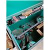 Image 3 : Green Metal Storage Box w/Contents - 48" Long x 24" Wide x 28"Tall