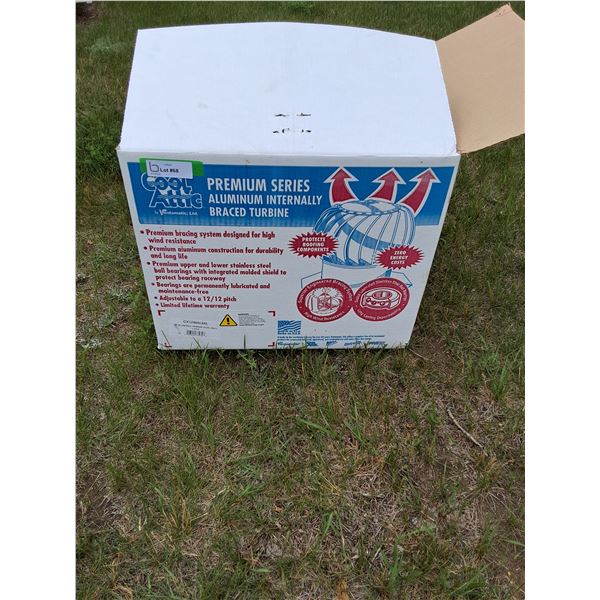 Cool Attic Aluminum Braced Turbine - New In Box