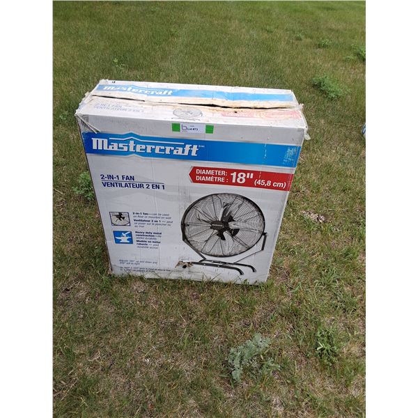Mastercraft 2-in-1 18" Fan w/Box