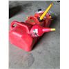 Image 1 : Gasoline Jerry Cans & Funnel - (1) Five Gallon & (2) 2.5 Gallon