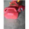 Image 2 : Gasoline Jerry Cans & Funnel - (1) Five Gallon & (2) 2.5 Gallon