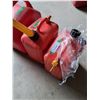 Image 3 : Gasoline Jerry Cans & Funnel - (1) Five Gallon & (2) 2.5 Gallon