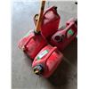 Image 2 : (4) Gasoline Jerry Cans - One Gallon