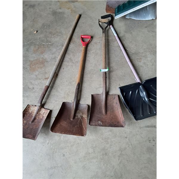 (4) Shovels: Square Mouth, Snow