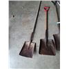 Image 2 : (4) Shovels: Square Mouth, Snow
