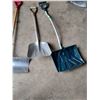Image 3 : (4) Shovels: Snow, Grain, Square Mouth