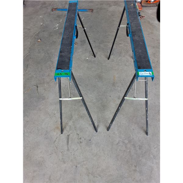 (2) Mastercraft Foldable Saw Horses