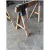Image 2 : (2) Wooden Saw Horses