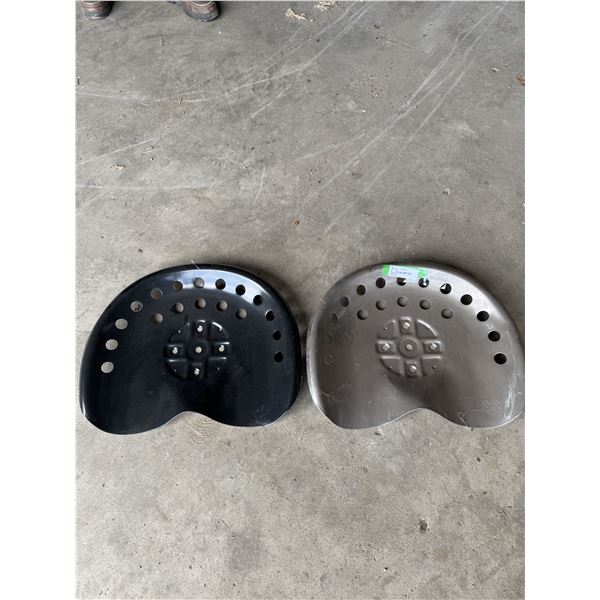 (2) Metal Tractor Seats