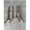 Image 2 : (4) Antique Wood & Metal Yoke Plow Hames