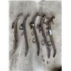 Image 1 : (5) Antique Metal Yoke Plow Hames