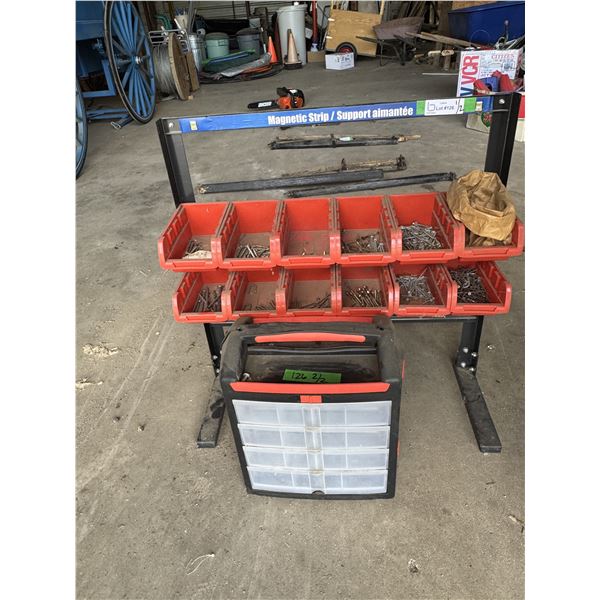 Princess Auto Bolt Organizer -  25"W x 25"T & Plastic Portable Screw and Bolt Organizer