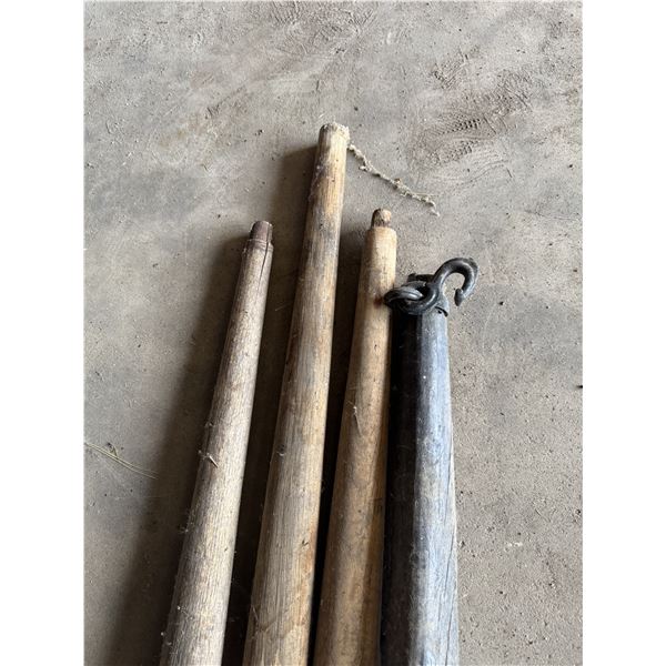 (3) Vintage Single Trees - Metal & Wood Style