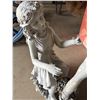 Image 2 : Garden Statue- Girl w/Harp - 28.5"Tall - (Two Pieces) Some Wear