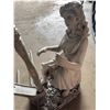 Image 4 : Garden Statue- Girl w/Harp - 28.5"Tall - (Two Pieces) Some Wear
