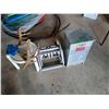 Image 2 : Garden Hose Reel, Plastic End Table, Pet Feeder (Dog) & Antlers