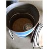 Image 2 : (2) Metal Barrels: 45 Gallon & 25 Gallon w/Lids