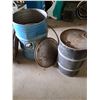 Image 4 : (2) Metal Barrels: 45 Gallon & 25 Gallon w/Lids