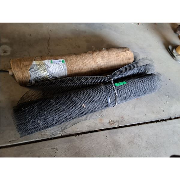 (1) Roll Each Of Mesh & Burlap