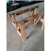 Image 2 : (2) Wooden Saw Horses