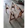 Image 3 : (2) Wooden Saw Horses