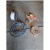 Image 1 : (4) Rolls of Wire on Spools for Electrical Fence and Electrical White Wire