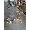 Image 1 : (2) Work Halogen Lights - May Need Bulbs & Custom Built Light Stand - As Is