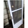 Image 2 : White Screen Door - Hinge & Handles Work - 80.5T x 32" Wide