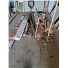Image 1 : Assorted Lumber: 4x4, 1x6, Square Metal Fence, Pole, Wood Particle Siding - Assorted Lengths