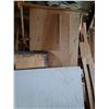 Image 7 : Assorted Lumber & Piping: Plywood, 1x8, Siding, Sheet of Foam, Misc