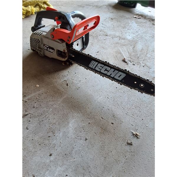 Echo CS-3400 Gas Powered Chain Saw - Has Compression