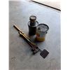 Image 1 : Axe, Chisel, Post Hammer, Shell Oil Metal Bucket & Roofing Glue, Misc
