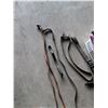 Image 5 : (2) Leather Horse Reins & Attachments, (4) Western Style Throw Blankets