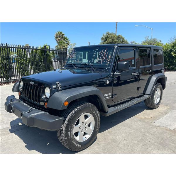 JEEP WRANGLER 2012 O/S TITLE 2 DAYS