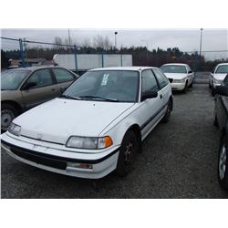1991 HONDA CIVIC 2 DR H.B