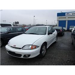 2001 CHEV CAVALLIER 2DR WHITE