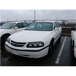 2001 CHEV IMPALA 4DR WHITE G