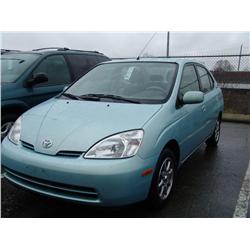 2001 TOYOTA PRIUS 4DR GREEN