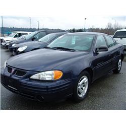 2001 PONTIAC GRAND-AM 4DR BLUE