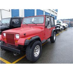 1990 JEEP YJ CONV RED G