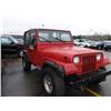Image 2 : 1990 JEEP YJ CONV RED G