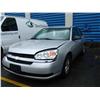 Image 1 : 2004 CHEV MALIBU 4DR SILVER G