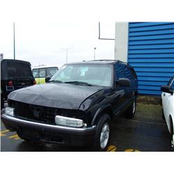 2001 CHEV BLAZER 4DR SUV BLACK
