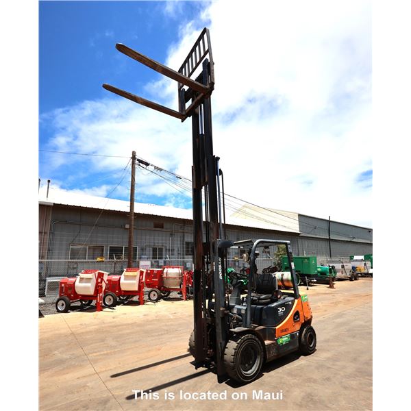 (866828) 2014 Doosan G30P-5 Forklift (Runs & Lifts - See Video)