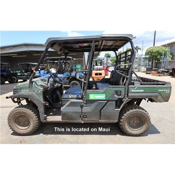 (10217928) 2019 Kawasaki PRO-DXT 4-Seat 4WD Utility Vehicle, Diesel (Starts & Runs - See Video)
