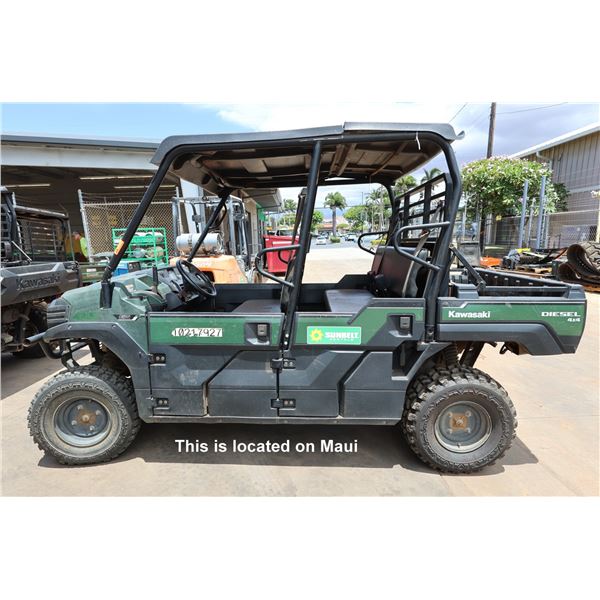 (10217927) 2019 Kawasaki PRO-DXT 4-Seat 4WD Utility Vehicle, Diesel (Starts & Runs - See Video)