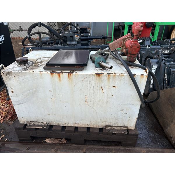 100 Gallon Fuel Tank W/ Pump (Needs Repair)