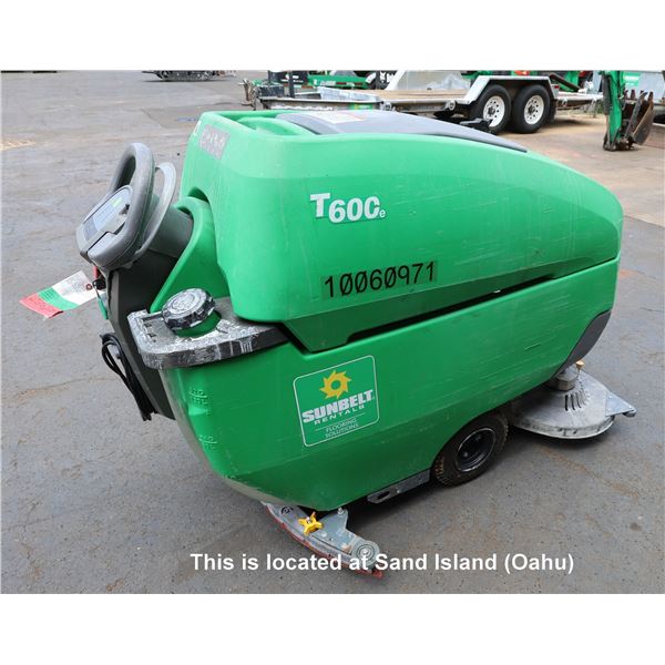 (10060971) 2018 Tennant Model T600E Battery-Operated Floor Scrubber, Works