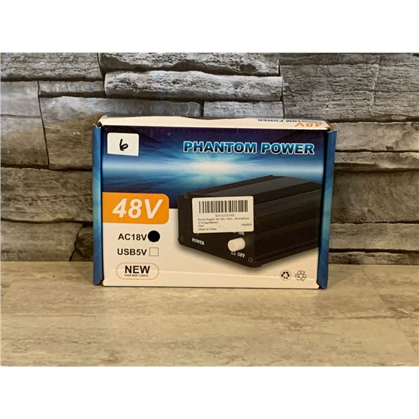 Phantom Power Mic Power Supply - Model #AC18V - Brand New