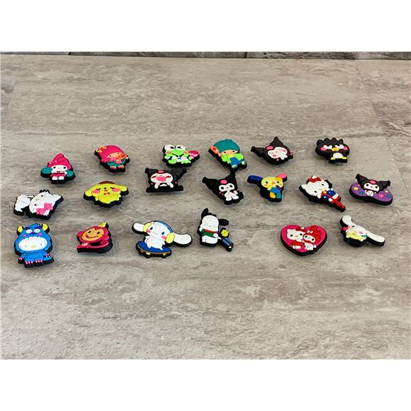 Jibitz - Assorted Cartoon - 19 pcs - Brand New